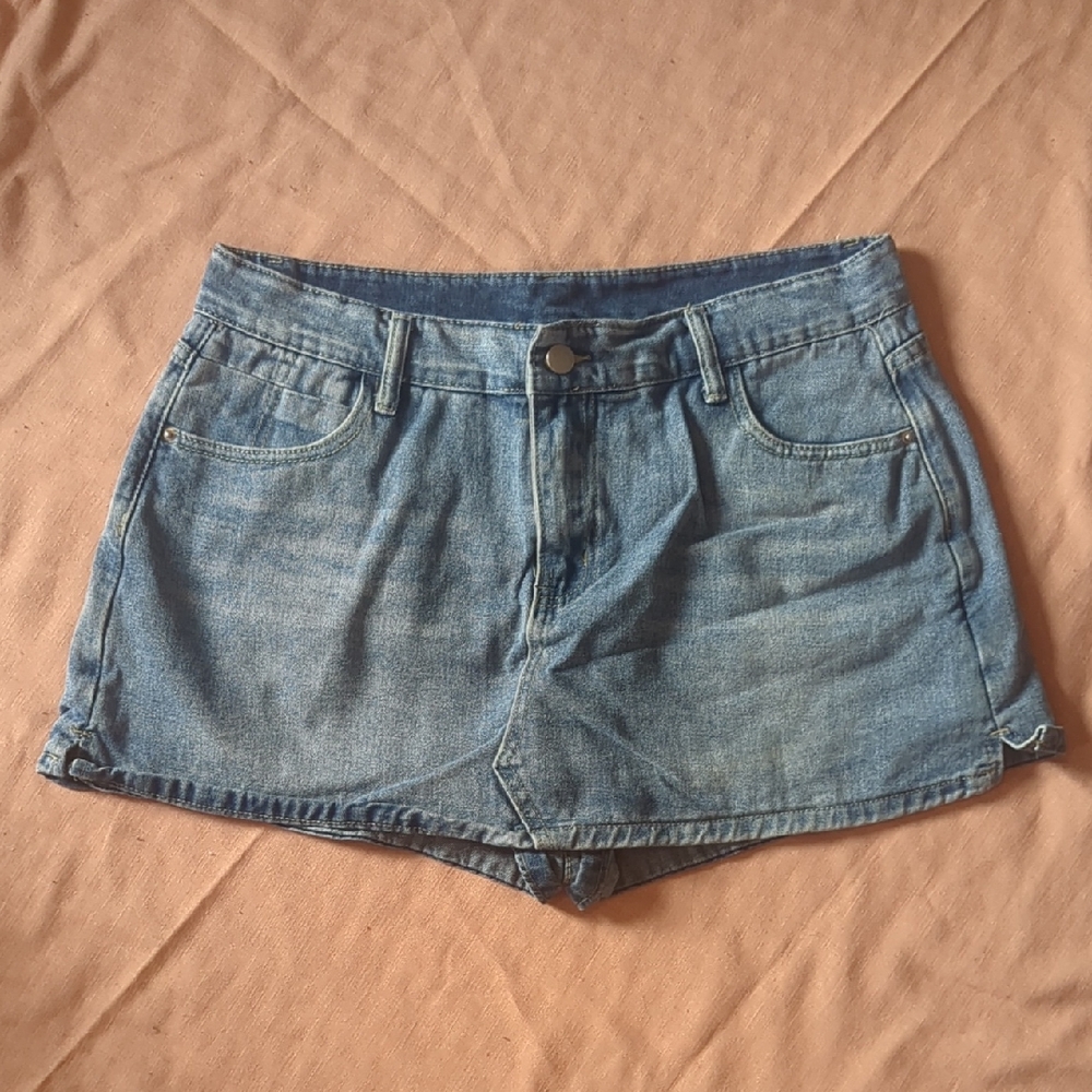 Denim Microskort